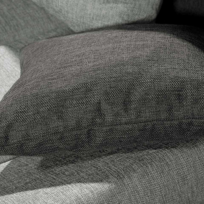 Rohová rozkladacia sedačka QUITA - šedá / svetlá šedá