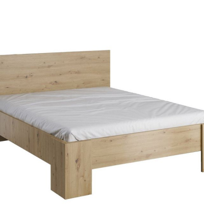 Manželská posteľ s roštom 160x200 RITA - dub artisan
