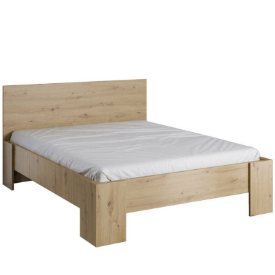 Manželská posteľ s roštom 160x200 RITA - dub artisan