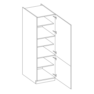 Potravinová skriňa EDISA - šírka 60 cm, biela