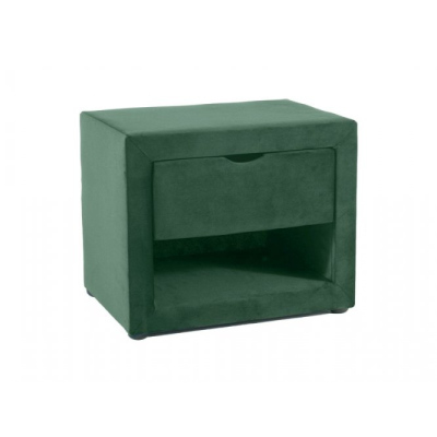 Čalúnený nočný stolík PASCAL - zelený