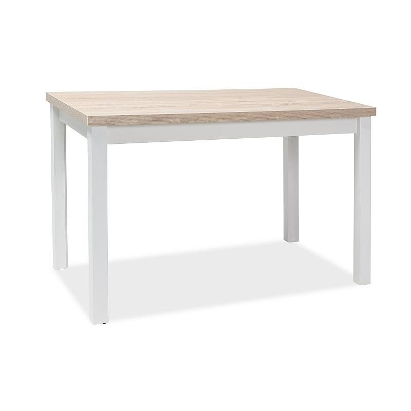 Malý jedálenský stôl ANTHONY - dub sonoma / matný biely