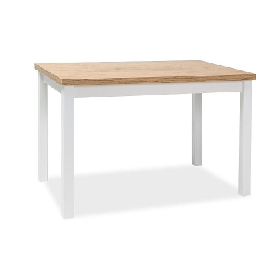 Jedálenský stôl ANTHONY - dub lancelot / matný biely