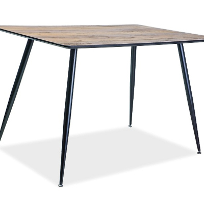 Jedálenský stôl KYRIL - 120x80, orech / čierny