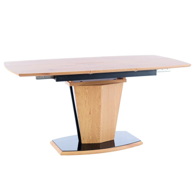 Rozkladací jedálenský stôl SVATOPLUK - 120x80, dub