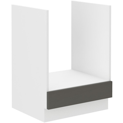 Sporáková skrinka LAJLA - šírka 60 cm, šedá / biela