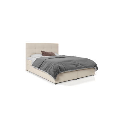 Dizajnová posteľ MALIKA - 140x200, béžová