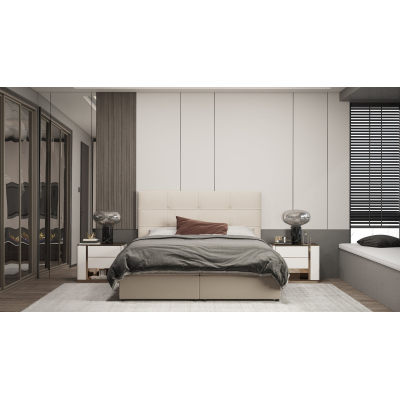 Dizajnová posteľ MALIKA - 180x200, béžová
