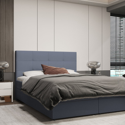 Dizajnová posteľ MALIKA - 140x200, šedá