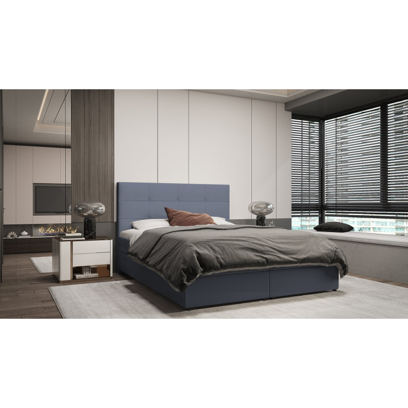 Dizajnová posteľ MALIKA - 140x200, šedá
