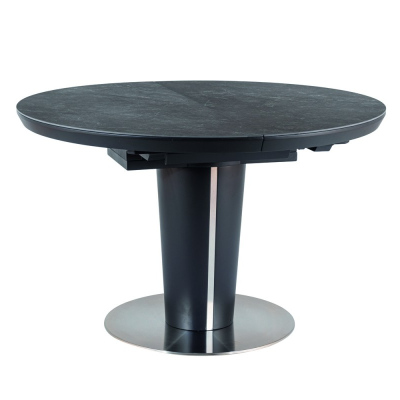Rozkladací jedálenský stôl ORLAN 2 - šedý mramor / antracit