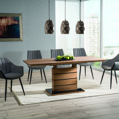 Rozkladací jedálenský stôl WOLFGANG - 140x80, dub
