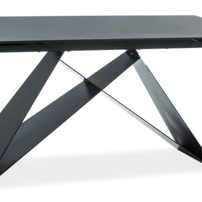 Rozkladací jedálenský stôl VIDOR 1 - 160x90, čierny