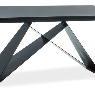 Rozkladací jedálenský stôl VIDOR 1 - 160x90, čierny