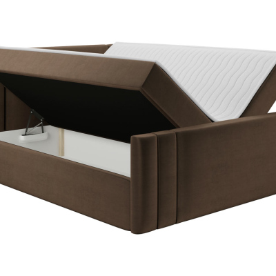 Americká jednolôžková posteľ 120x200 VITORIA - béžová + topper ZDARMA