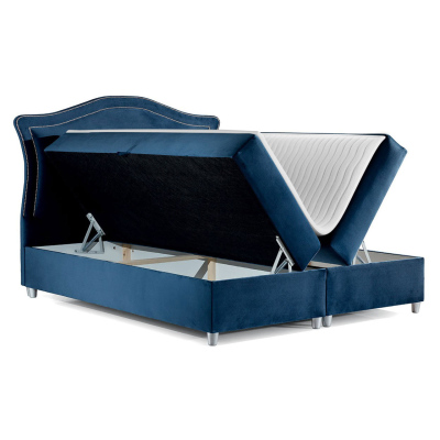 Kontinentálna manželská posteľ 160x200 VARIEL 1 - modrá + topper ZDARMA