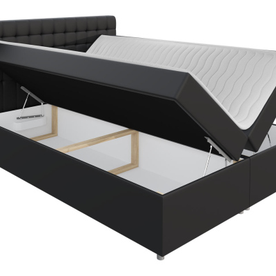 Hotelová manželská posteľ 180x200 SARITA - hnedá + topper ZDARMA