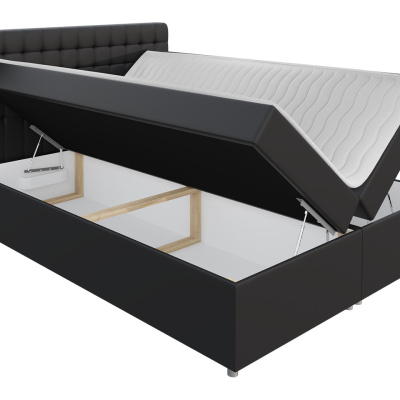 Hotelová jednolôžková posteľ 120x200 SARITA - hnedá + topper ZDARMA