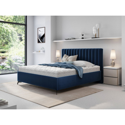 Manželská posteľ s úložným priestorom 180x200 TANIX - modrá