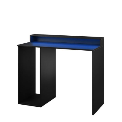 Počítačový stôl s LED osvetlením PACHO 2 - čierny