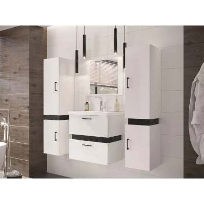Kúpeľňový set s umývadlom LERA 2 - biely / čierny