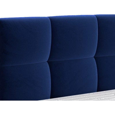 Manželská posteľ s úložným priestorom 160x200 TERCEIRA - modrá
