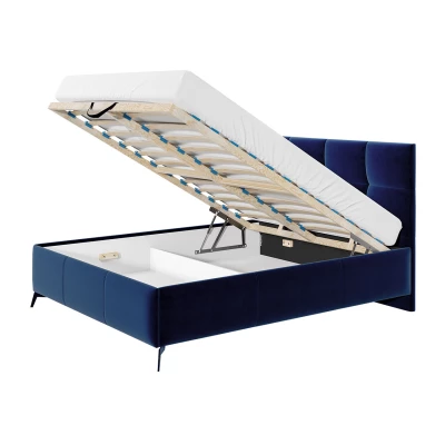 Manželská posteľ s úložným priestorom 160x200 TERCEIRA - béžová