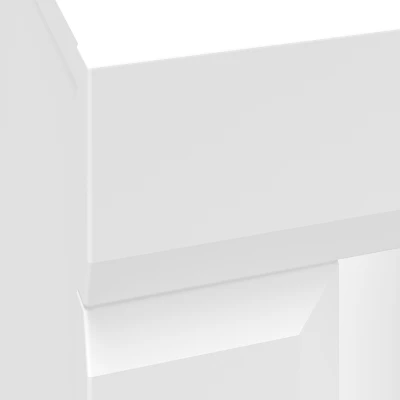 Šatníková skriňa s policami CARYS - šírka 92 cm, biela