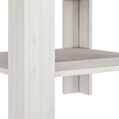 Malý konferenčný stolík ILKO - biela borovica / new grey