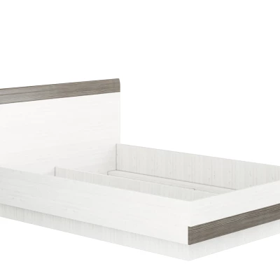 Dvojlôžková posteľ ILKO 140x200 - biela borovica / new grey