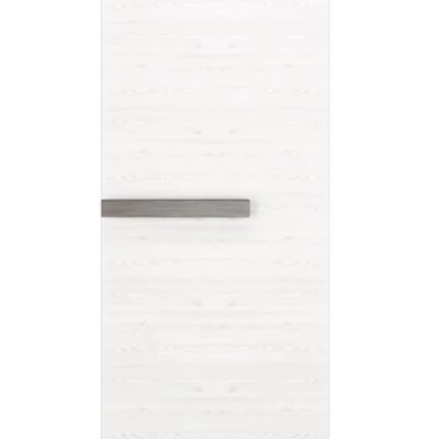 Úzka skriňa ILKO - šírka 55 cm, biela borovica / new grey