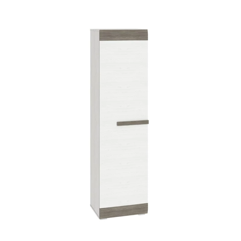 Úzka skriňa ILKO - šírka 55 cm, biela borovica / new grey