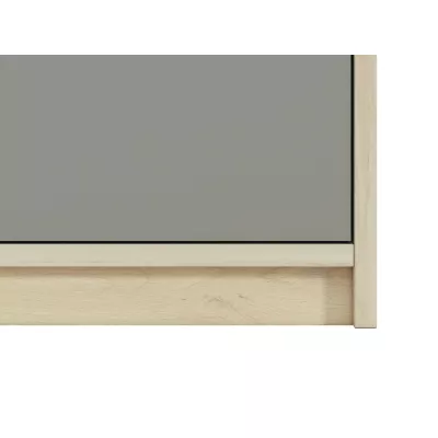 Počítačový stôl INNES - buk fjord / biely / šedá platina