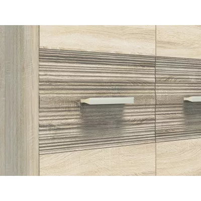 Šatníková skriňa KAELA - šírka 92 cm, svetlý dub sonoma / sonoma hľuzovka