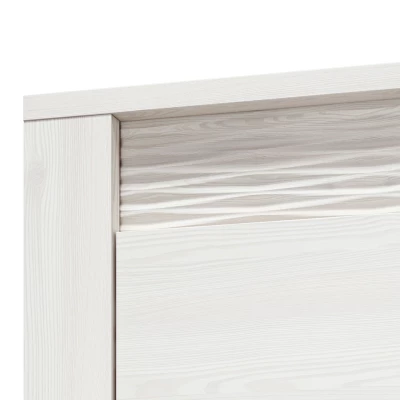 Šatníková skriňa DERIKA - šírka 92 cm, biela borovica