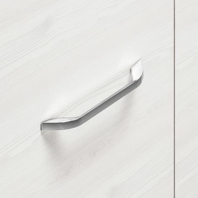Šatníková skriňa DERIKA - šírka 92 cm, biela borovica