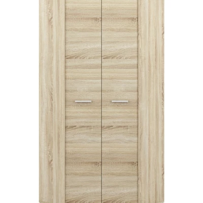Rohová skriňa GVENDA - šírka 82 cm, svetlý dub sonoma