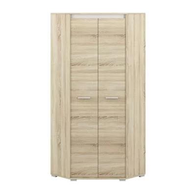 Rohová skriňa GVENDA - šírka 82 cm, svetlý dub sonoma