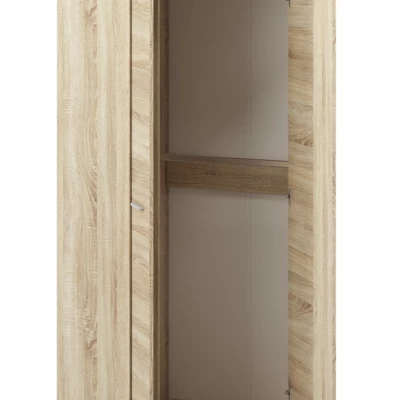 Rohová skriňa GVENDA - šírka 82 cm, svetlý dub sonoma