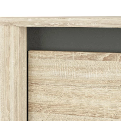 Rohová skriňa GVENDA - šírka 82 cm, svetlý dub sonoma