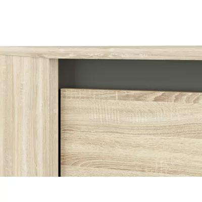 Rohová skriňa GVENDA - šírka 82 cm, svetlý dub sonoma