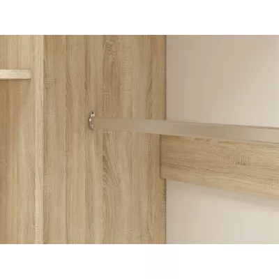 Rohová skriňa GVENDA - šírka 82 cm, svetlý dub sonoma