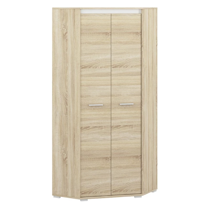 Rohová skriňa GVENDA - šírka 82 cm, svetlý dub sonoma