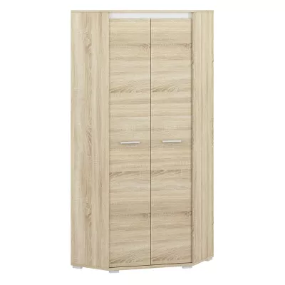 Rohová skriňa GVENDA - šírka 82 cm, svetlý dub sonoma
