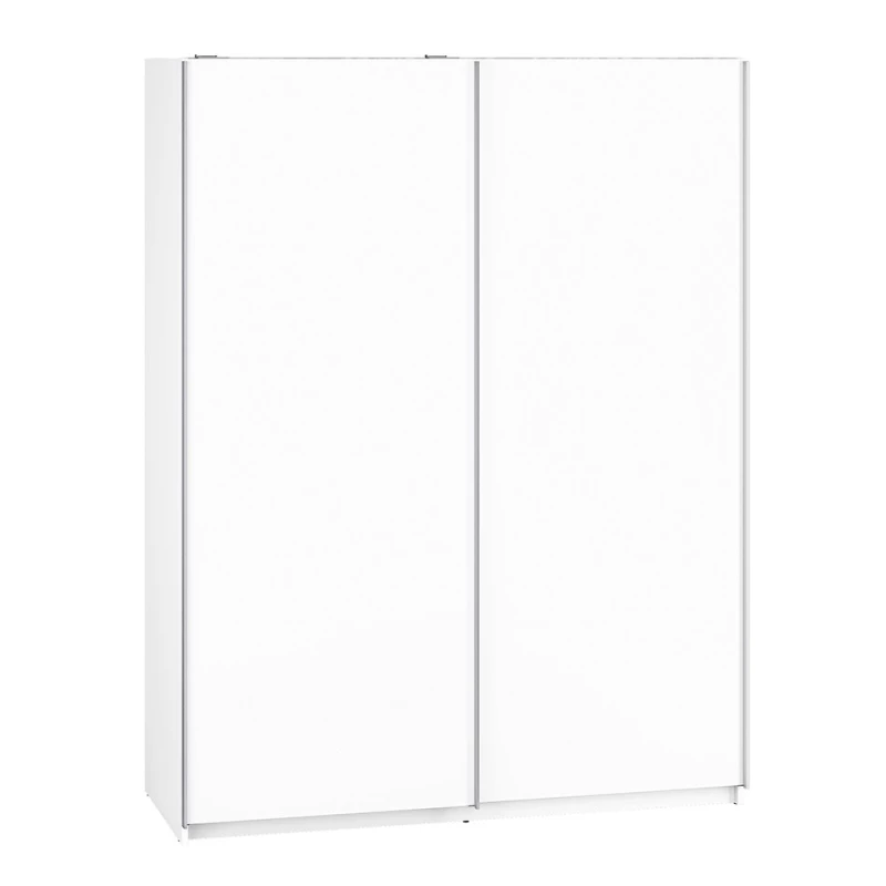 Šatníková skriňa s posuvnými dverami EMILA - šírka 151 cm, biela