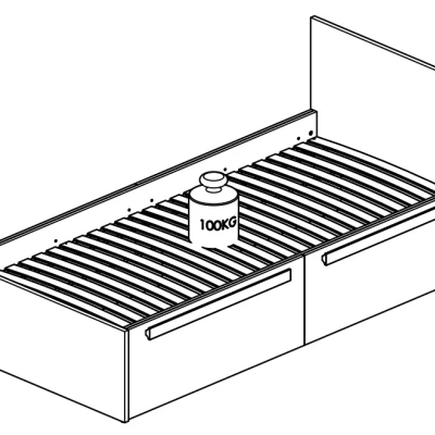 Jednolôžková posteľ INNES 90x200 - buk fjord / biela / šedá platina