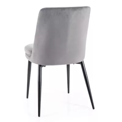Jedálenská stolička LAYLA - čierna / šedá