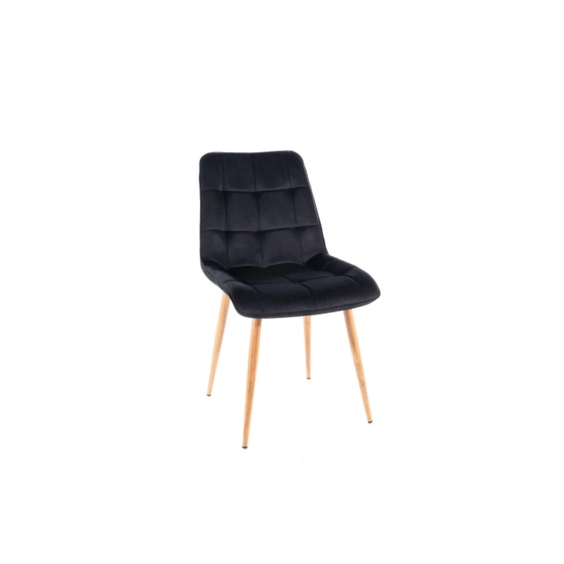 Jedálenská stolička LYA 4 - čierna / dub