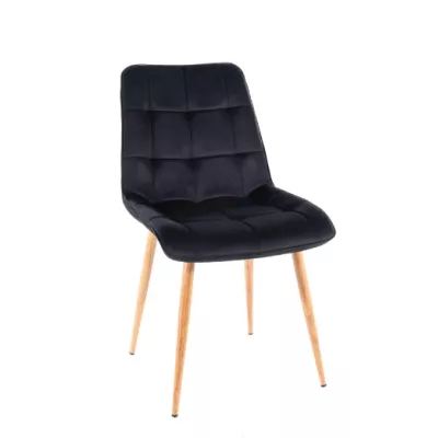 Jedálenská stolička LYA 4 - čierna / dub