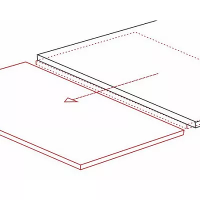 Rozkladací jedálenský stôl VIDOR 3 - 160x90, čierny / matný čierny